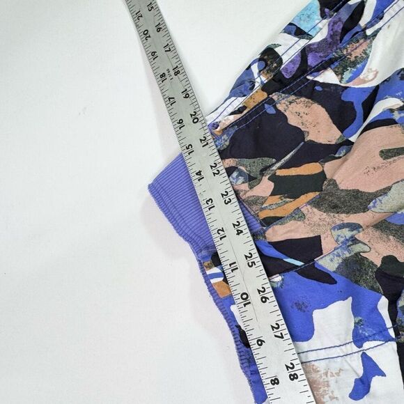 Free People Movement Mesmerize Me Pants women's Medium blue Violet printed cargo - Picture 9 of 10